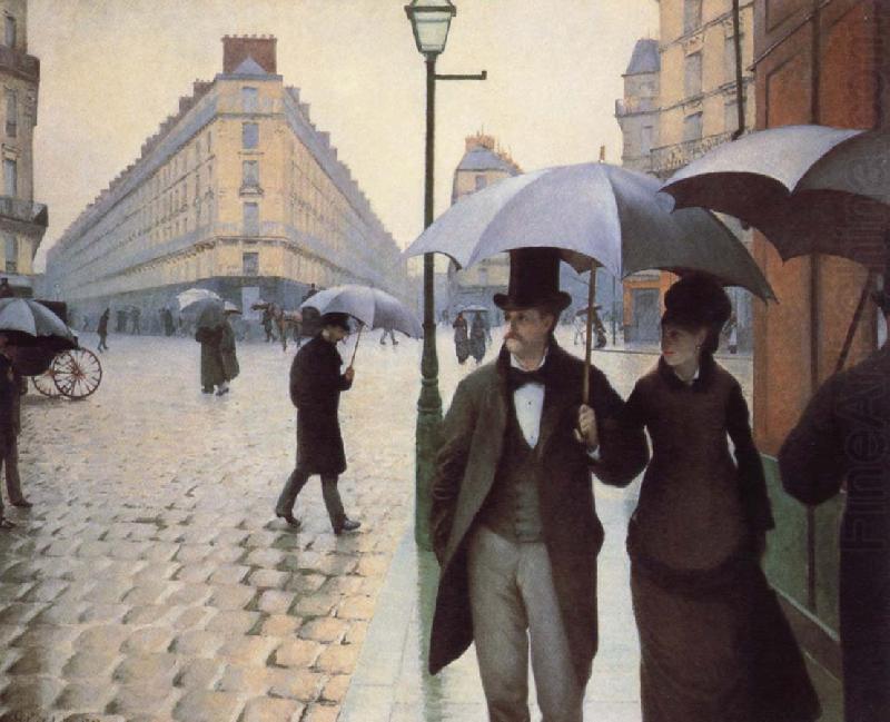 Paris,The Places de l-Europe on a Rainy Day, Gustave Caillebotte